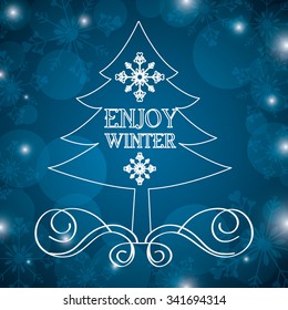 welcome winter design, vector illustration eps10 graphic 