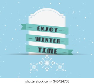 welcome winter design, vector illustration eps10 graphic 