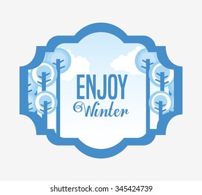 welcome winter design, vector illustration eps10 graphic 