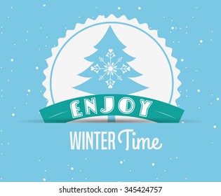 welcome winter design, vector illustration eps10 graphic 