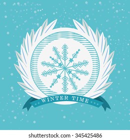 welcome winter design, vector illustration eps10 graphic 