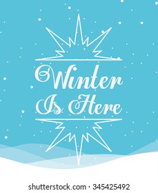 welcome winter design, vector illustration eps10 graphic 