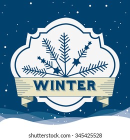 welcome winter design, vector illustration eps10 graphic 