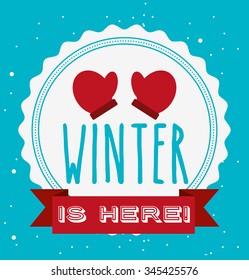 Welcome Winter Design, Vector Illustration Eps10 Graphic 