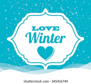 welcome winter design, vector illustration eps10 graphic 