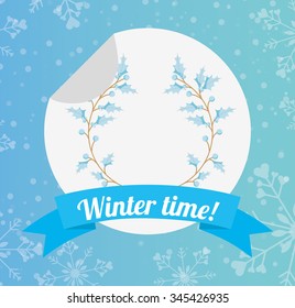 welcome winter design, vector illustration eps10 graphic 