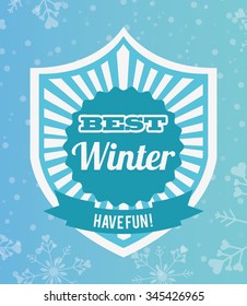 welcome winter design, vector illustration eps10 graphic 