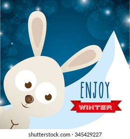 welcome winter design, vector illustration eps10 graphic 