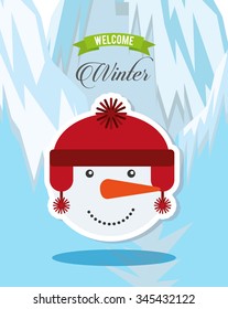 welcome winter design, vector illustration eps10 graphic 