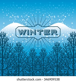 Welcome Winter Design, Vector Illustration Eps10 Graphic 