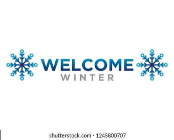 Welcome winter. vector. 5k