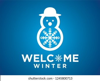 Welcome Winter Vector 5k Stock Vector (Royalty Free) 1245800713 ...