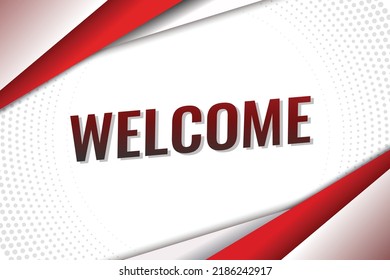 welcome word concept vector illustration lines modern futuristic 3d style for landing page template ui web mobile app poster banner flyer background gift card coupon label wallpaper