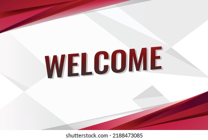 welcome word concept vector illustration lines modern futuristic 3d style for landing page template ui web mobile app poster banner flyer background gift card coupon label wallpaper