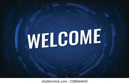 Welcome Word Concept Vector Illustration Lines Stock Vector (Royalty ...