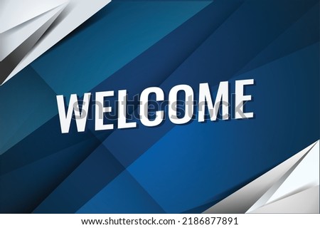 welcome word concept vector illustration lines modern futuristic 3d style for landing page template ui web mobile app poster banner flyer background gift card coupon label wallpaper