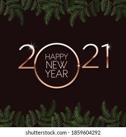 Welcome Year 2021 with a happy new year greeting