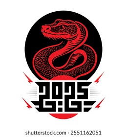 Bienvenidos al Año de la Serpiente. Mystic Serpent: Desbloqueando los secretos del año 2025 de la serpiente. Símbolo de serpentina llamativo.