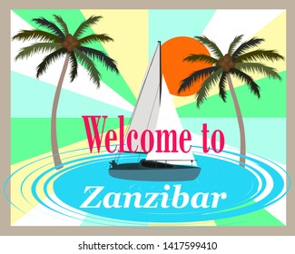 Welcome to Zanzibar banner decor