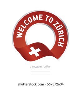 Welcome to Zurich Switzerland flag logo icon