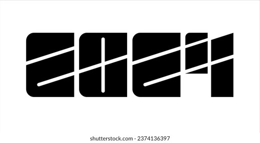 Welcoming design of new year 2024