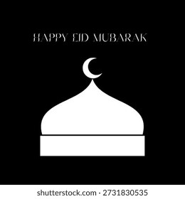 welcoming Eid al-Fitr when everyone forgives for previous mistakes with a black background