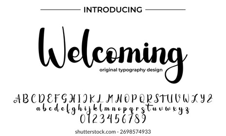 Welcoming - Elegant Script Font for Smooth Handwritten Design and Creative Typography