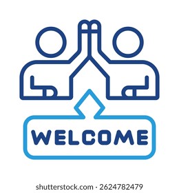Welcoming Icon Element For Design