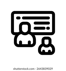 welcoming line icon. Clean and minimalist vector icon for websites, mobile apps, presentations, and logos. Fully scalable and customizable for any project.