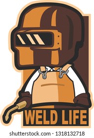 weld logo vector illustration