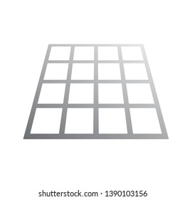 Welded wire mesh or weldmesh metal steel vector icon.
That cross wire with spacing by electric fusion welded or prefabricated joined grid.
That construction material for reinforcing concrete slab.