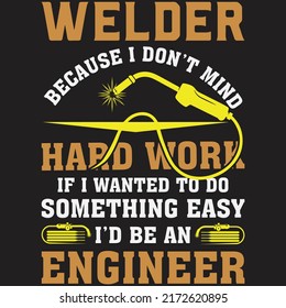 welder funny t shirt design