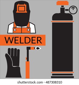 Welder with gas and torch