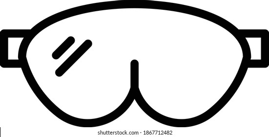 Diseño de iconos vectores de gafas de soldadura, equipo de soldadura de arco y símbolo de trabajo metálico sobre fondo blanco, signo de construcción y fabricación industrial, concepto de gafas de protección ocular, 