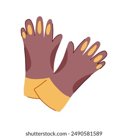 welder gloves welding cartoon. metal man, worker industry, iron safety welder gloves welding sign. isolated symbol vector illustration