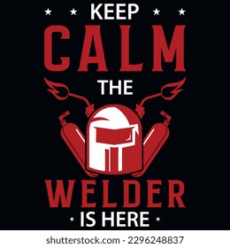 Welder graphics tshirt design vector design 