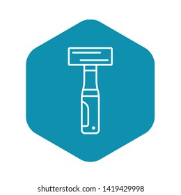 Welder hammer icon. Outline welder hammer vector icon for web design isolated on white background