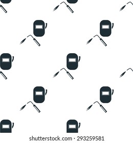 Welder and helmet icon