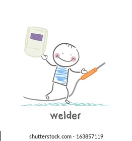 welder holds welder
