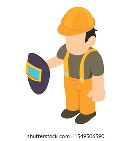Welder icon. Isometric illustration of welder vector icon for web
