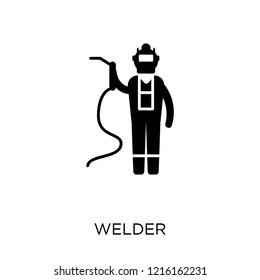 Welder icon. Welder symbol design from Professions collection. Simple element vector illustration on white background.