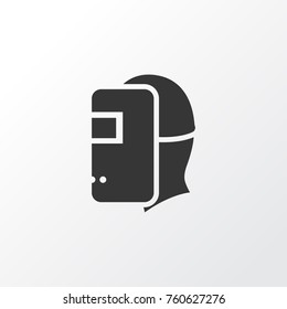 Welder Icon Symbol. Premium Quality Isolated Welding Mask Element In Trendy Style. Welder Icon Symbol. Premium Quality Isolated Welding Mask Element In Trendy Style.