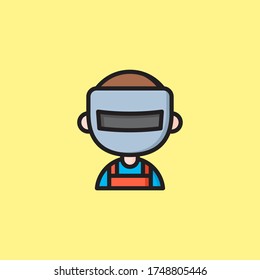 welder icon vector graphic for any business