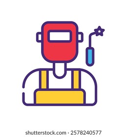 Welder icon vector stock illustration