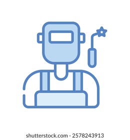 Welder icon vector stock illustration