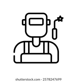 Welder icon vector stock illustration