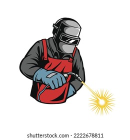 welder illustration figure for design component