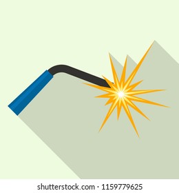 Welder light for work icon. Flat illustration of welder light for work vector icon for web design