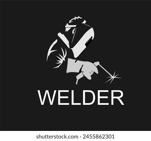 welder logo is simple and attractive