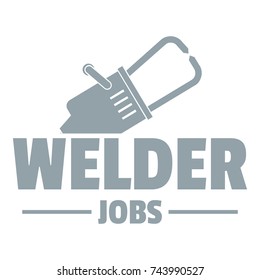 Welder logo. Simple illustration of welder vector logo for web